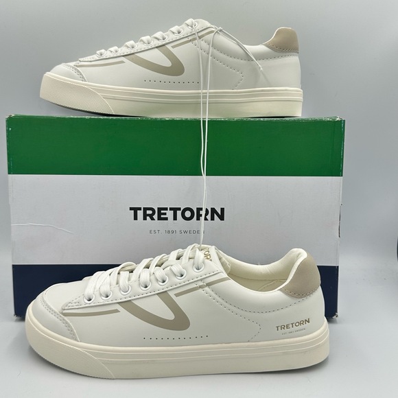 TRETORN Women's Serve Lightweight Sneakers‎ Shoes ~ White/Gray ~ Size 6.5 - Picture 4 of 9